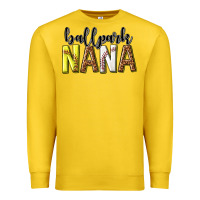 Lemon ballpark nana with leopard Premium Sweatshirt - texasbilliewilder