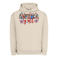 Pigment French Oak american y'all Urban Hoodie - JahusDesignShop