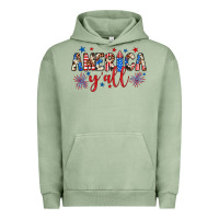 Pigment Oil Green american y'all Urban Hoodie - JahusDesignShop