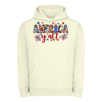 Pigment Pistachio american y'all Urban Hoodie - JahusDesignShop