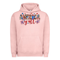 Pigment Salmon american y'all Urban Hoodie - JahusDesignShop