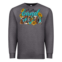 Charcoal Heather band mom Premium Sweatshirt - texasbilliewilder