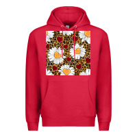 Cardinal valentines day daisy and leopard seamless pattern Premium Hoodie - BundleAndBundleShop