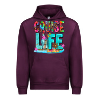 Mauve Wine cruise  life Urban Hoodie - AdoDesignShop