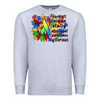 Heather Grey always unique totally intelligent sometimes myster Premium Sweatshirt - Zillion Design Studio