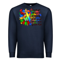 Navy always unique totally intelligent sometimes myster Premium Sweatshirt - Zillion Design Studio