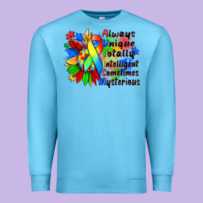 Always Unique Totally Intelligent Sometimes Myster Premium Sweatshirt Designed By Zillion Design Studio