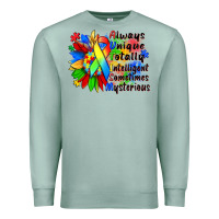 Seafoam always unique totally intelligent sometimes myster Premium Sweatshirt - Zillion Design Studio
