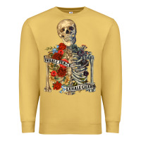 Antique Gold inhale peace exhale chaos Premium Sweatshirt - RanaPortraitStore