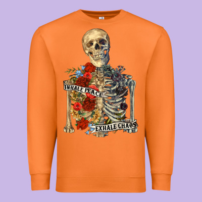 Premium Sweatshirt inhale peace exhale chaos