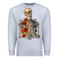 Heather Grey inhale peace exhale chaos Premium Sweatshirt - RanaPortraitStore