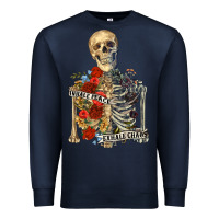 Navy inhale peace exhale chaos Premium Sweatshirt - RanaPortraitStore