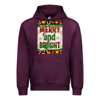 Mauve Wine Merry And Bright Urban Hoodie - Artiststas
