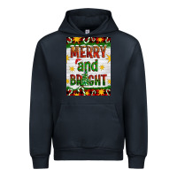 Navy Merry And Bright Urban Hoodie - Artiststas