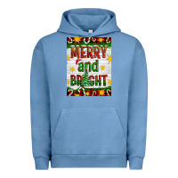 Pigment Pebble Blue Merry And Bright Urban Hoodie - Artiststas