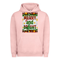 Pigment Salmon Merry And Bright Urban Hoodie - Artiststas