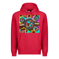 Cardinal football tie dye gemstone sunflower Premium Hoodie - JahusDesignShop