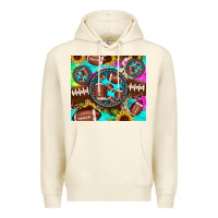 Sandshell football tie dye gemstone sunflower Premium Hoodie - JahusDesignShop