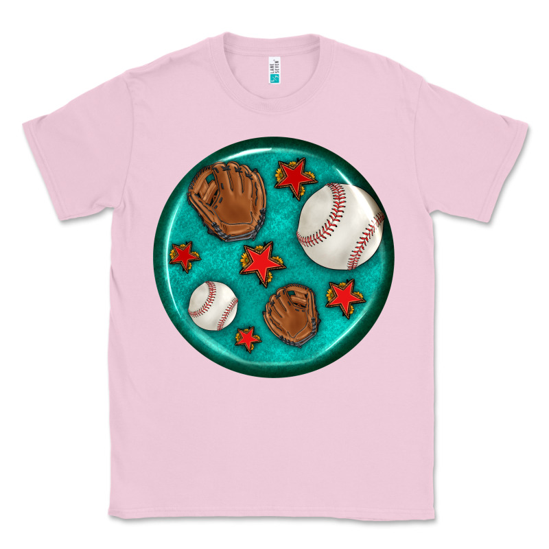 Baseball With Sunflower Round Earrings Classic Tee by BundleAndBundleShop | Teevron