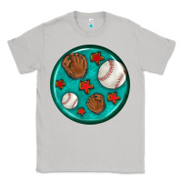 Moon Dust baseball with sunflower round earrings Classic Tee - BundleAndBundleShop