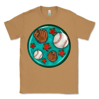 Toasted Coconut baseball with sunflower round earrings Classic Tee - BundleAndBundleShop