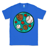True Royal baseball with sunflower round earrings Classic Tee - BundleAndBundleShop
