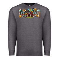 Charcoal Heather barn mom western mother s day Premium Sweatshirt - texasbilliewilder