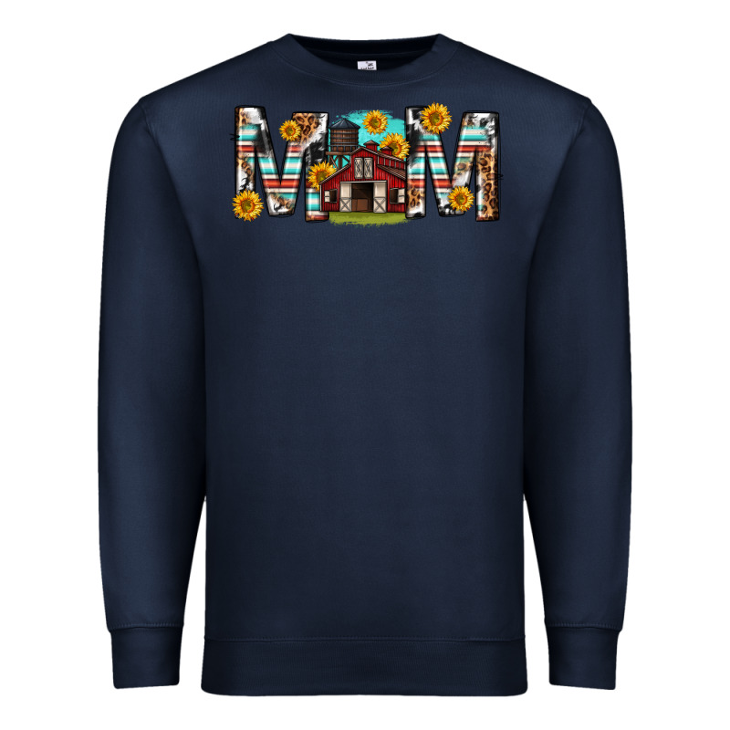 Barn Mom Western Mother S Day Premium Sweatshirt by texasbilliewilder | Teevron