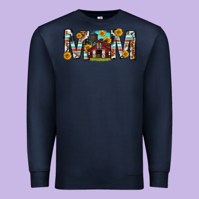 Premium Sweatshirt barn mom western mother s day