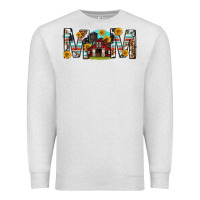 Oatmeal Heather barn mom western mother s day Premium Sweatshirt - texasbilliewilder