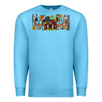 Ocean Blue barn mom western mother s day Premium Sweatshirt - texasbilliewilder