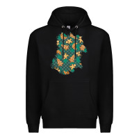 Black christmas gingerbread cookies patch Premium Hoodie - BundleAndBundleShop