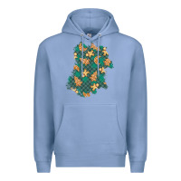 Colony Blue christmas gingerbread cookies patch Premium Hoodie - BundleAndBundleShop