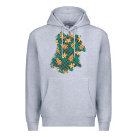 Heather Grey christmas gingerbread cookies patch Premium Hoodie - BundleAndBundleShop