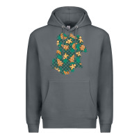 Rock christmas gingerbread cookies patch Premium Hoodie - BundleAndBundleShop
