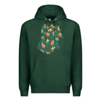 Sports Green christmas gingerbread cookies patch Premium Hoodie - BundleAndBundleShop