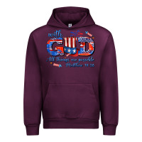 Mauve Wine with god all things are possible usa Urban Hoodie - AdoDesignShop