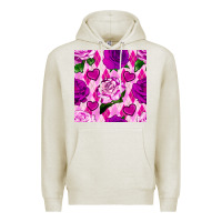 Oatmeal Heather valentines day roses and diamond plaid seamless pattern Premium Hoodie - BundleAndBundleShop