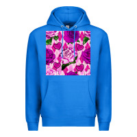 True Royal valentines day roses and diamond plaid seamless pattern Premium Hoodie - BundleAndBundleShop