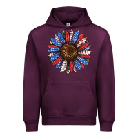 Mauve Wine usa flag camouflage sunflower Urban Hoodie - JahusDesignShop