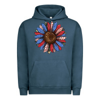 Pigment Midnight Navy usa flag camouflage sunflower Urban Hoodie - JahusDesignShop