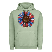 Pigment Oil Green usa flag camouflage sunflower Urban Hoodie - JahusDesignShop