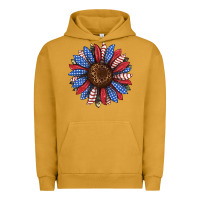 Pigment Peanut Butter usa flag camouflage sunflower Urban Hoodie - JahusDesignShop