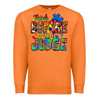 Carrot think before you judge autism Premium Sweatshirt - Zillion Design Studio