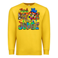 Lemon think before you judge autism Premium Sweatshirt - Zillion Design Studio