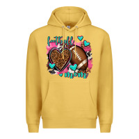 Antique Gold football mom Premium Hoodie - AdoDesignShop