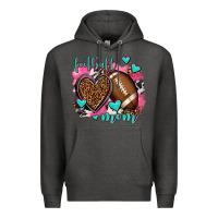 Charcoal Heather football mom Premium Hoodie - AdoDesignShop