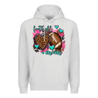 Dove Grey football mom Premium Hoodie - AdoDesignShop