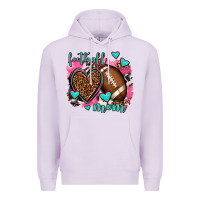 Lilac football mom Premium Hoodie - AdoDesignShop