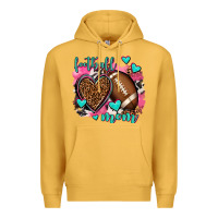 Mustard football mom Premium Hoodie - AdoDesignShop